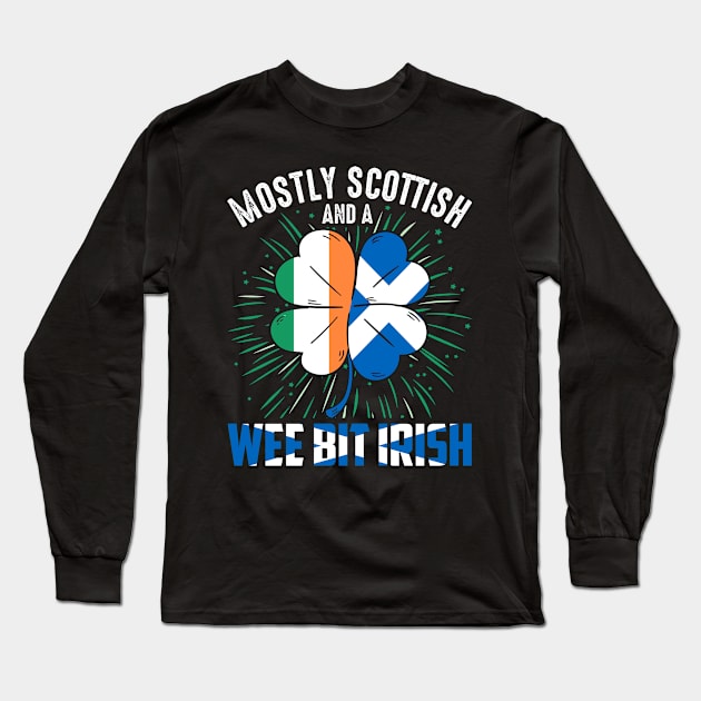 Mostly scottish and a wee bit Irish Long Sleeve T-Shirt by little.tunny